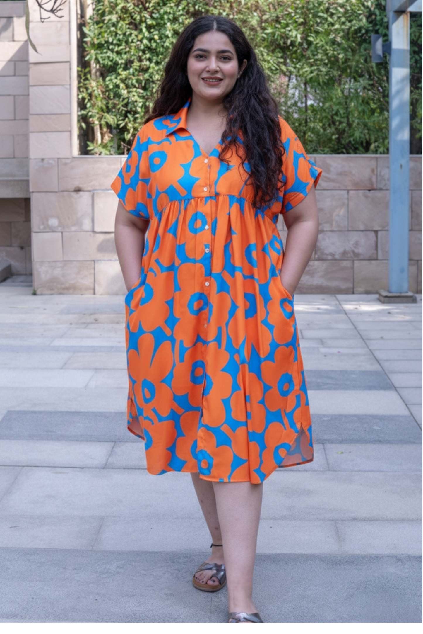 Sunpop Bloom Collar Dress