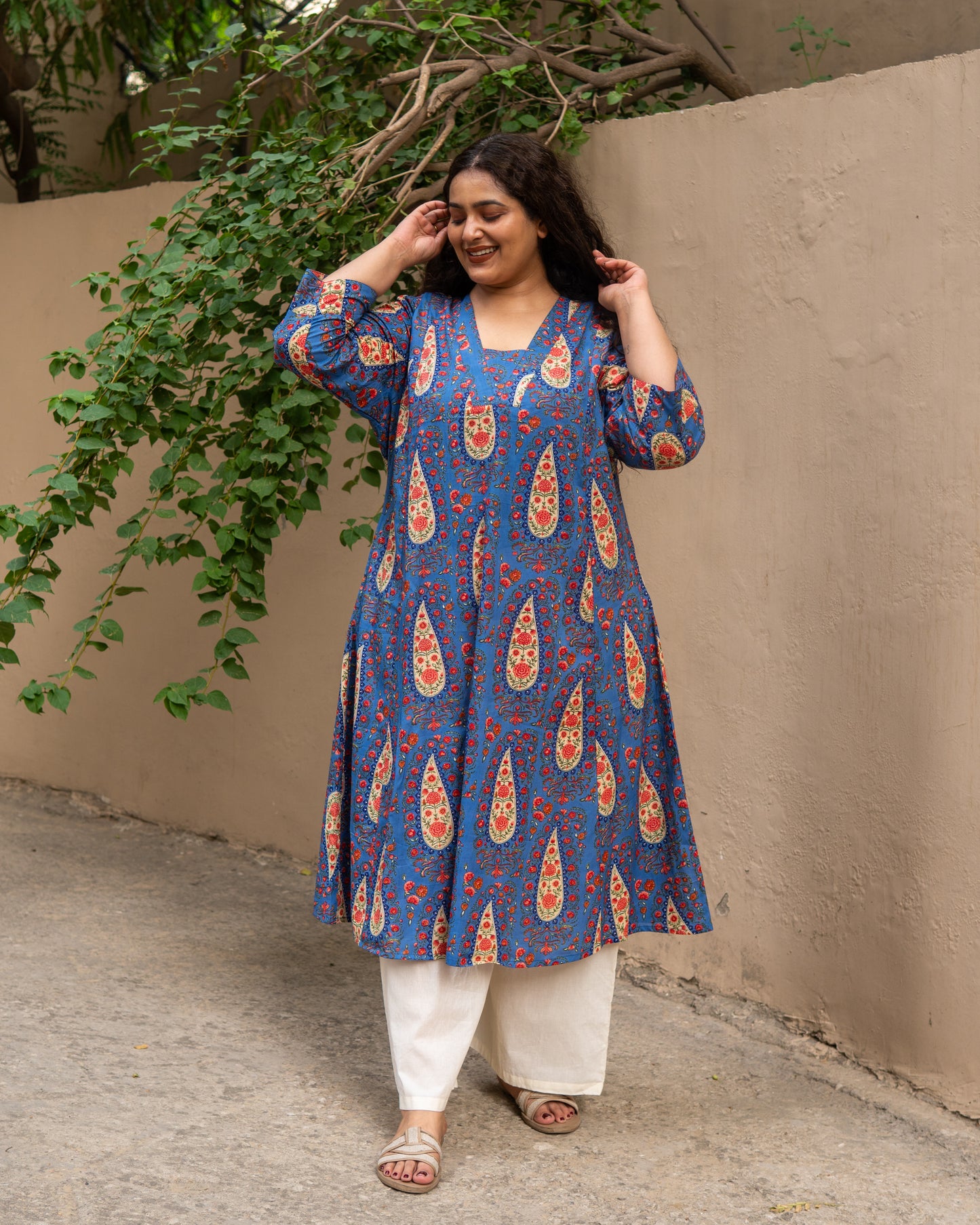 Neel Paisley Kurta Palazzo Set