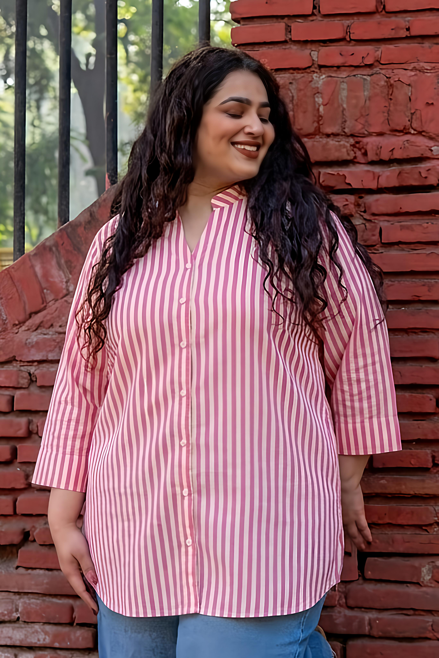 Blush Stripe RelaxFit Shirt