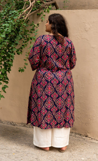 Noor Floral A-Line Kurta