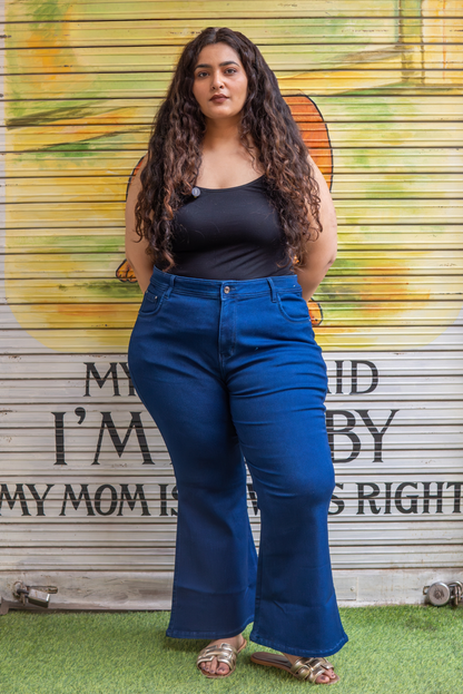 Comfy Denim Flared Jeans