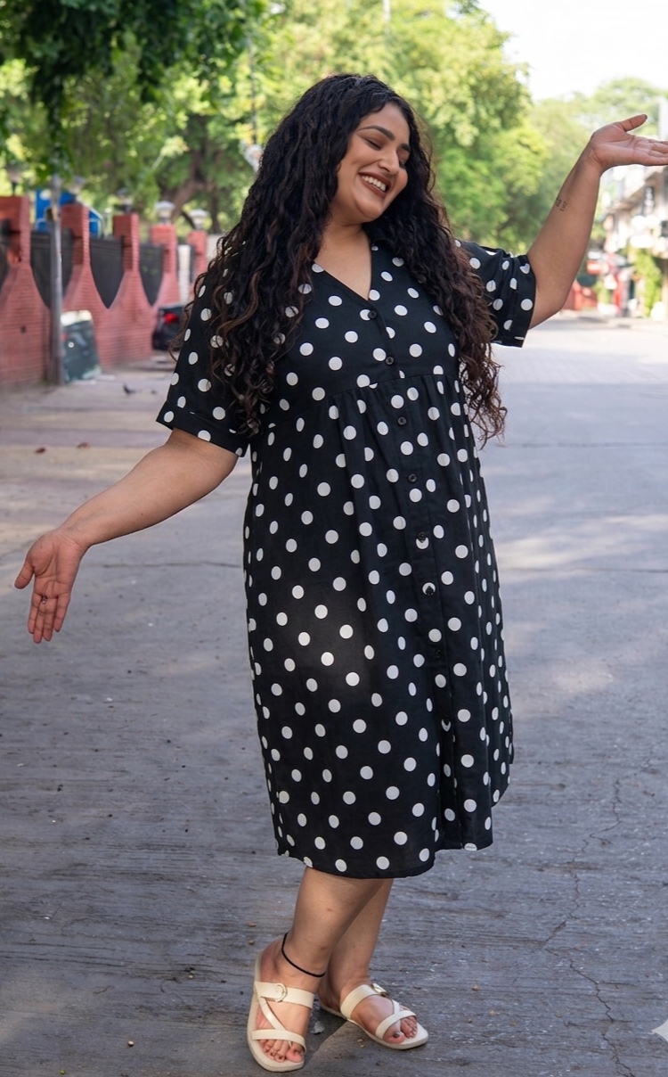 Bella Dot Collar Dress