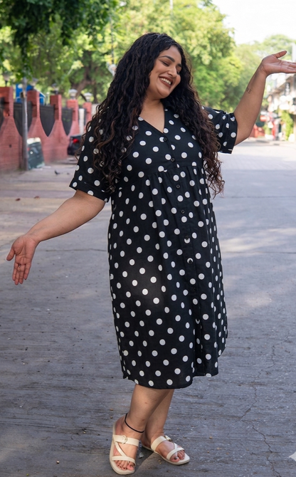Bella Dot Collar Dress
