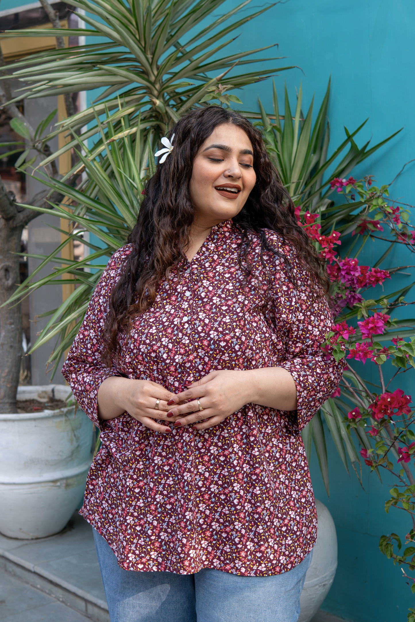 Floral Charm Kurta Top
