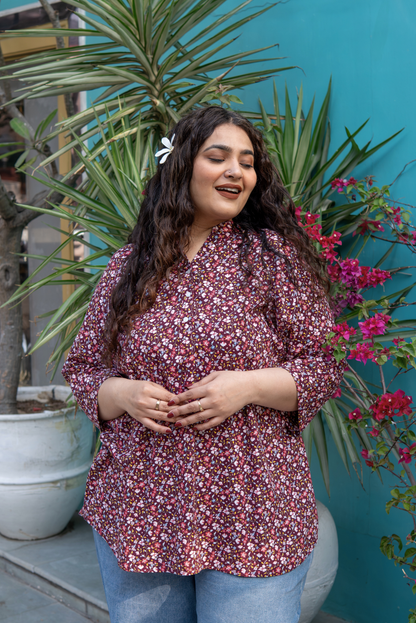 Floral Charm Kurta Top