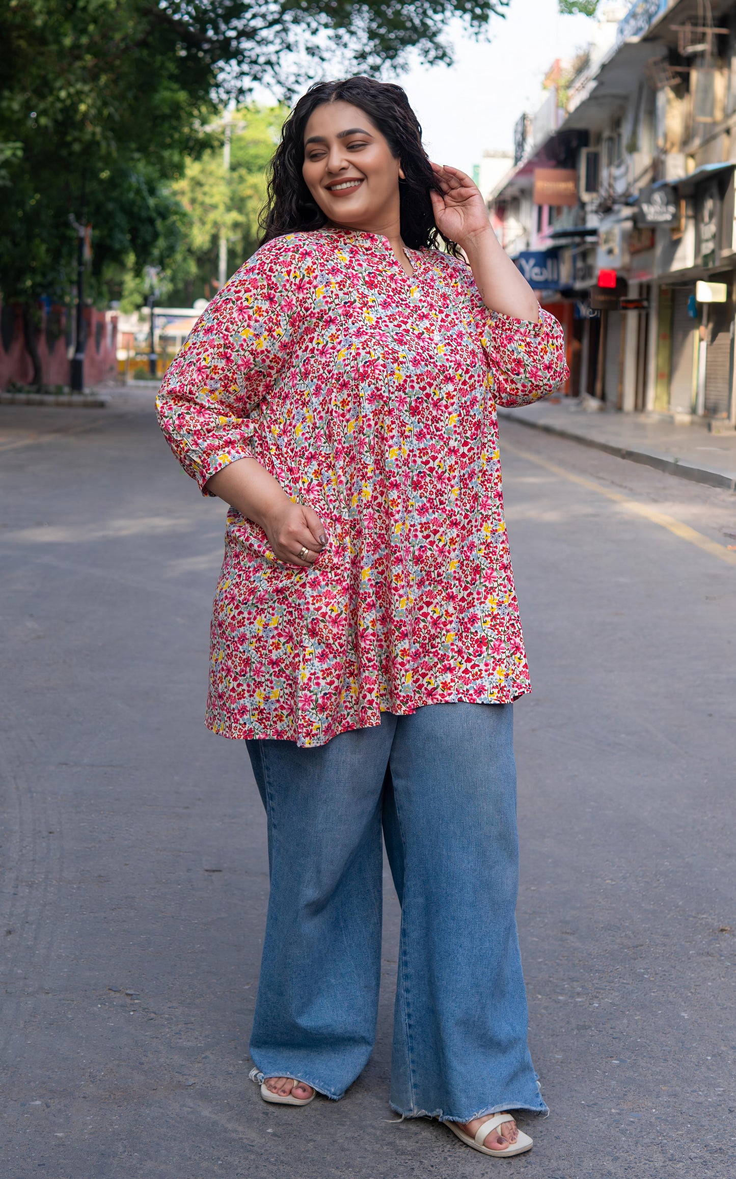 Blush Meadow A-Line Tunic