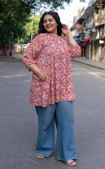 Blush Meadow A-Line Tunic