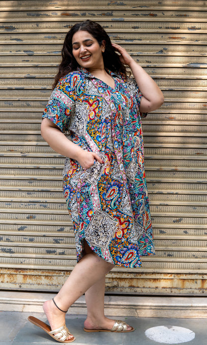 Boho Bliss Collar Dress