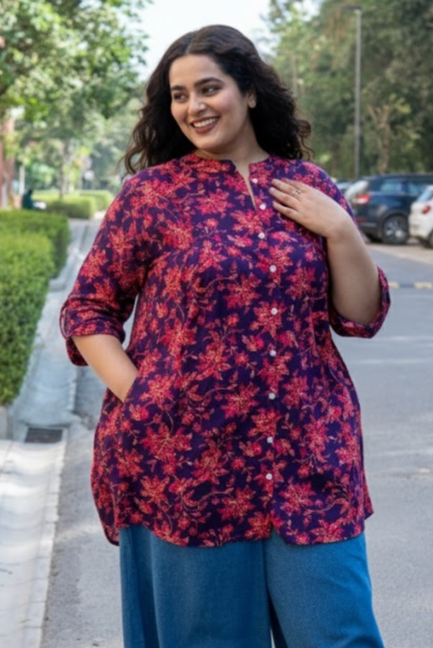BerryWine A-Line Tunic