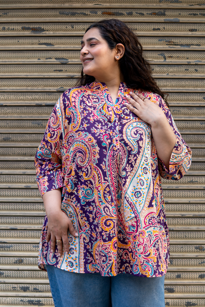 Regal Aura Paisley Kurta Top