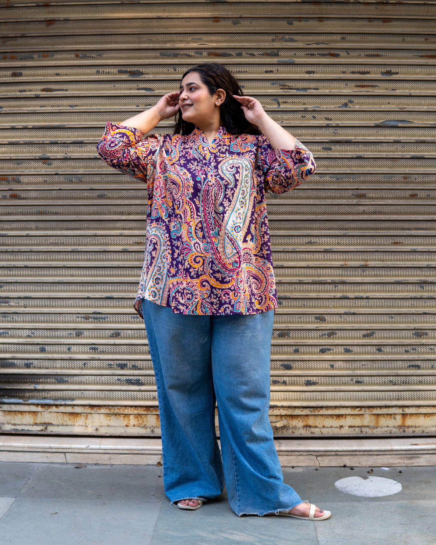 Regal Aura Paisley Kurta Top