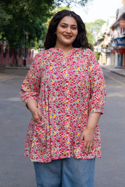Blush Meadow A-Line Tunic
