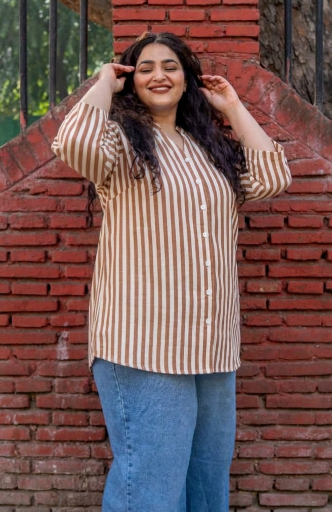 Espresso Stripe RelaxFit Shirt