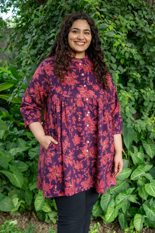 BerryWine A-Line Tunic