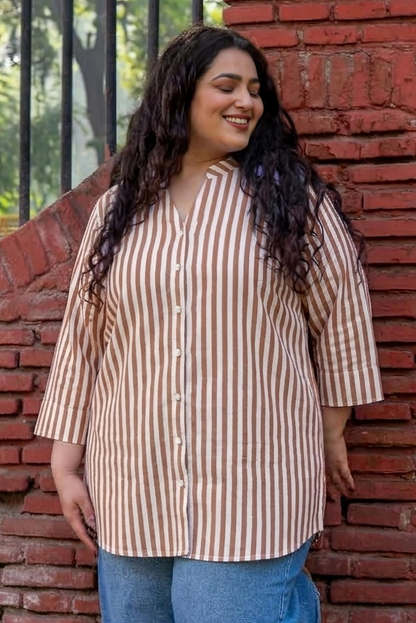 Espresso Stripe RelaxFit Shirt