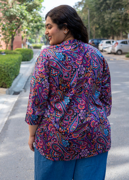 Winter Paisley Kurta Top
