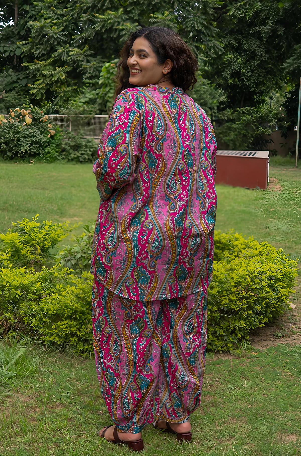 Pink Paisley RelaxFit Co-ord