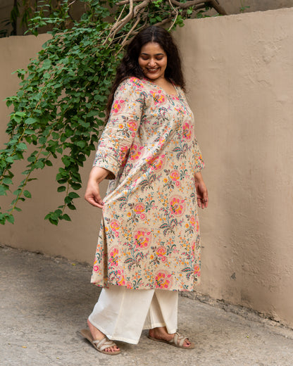 Gulmohar Grace A-Line Kurta