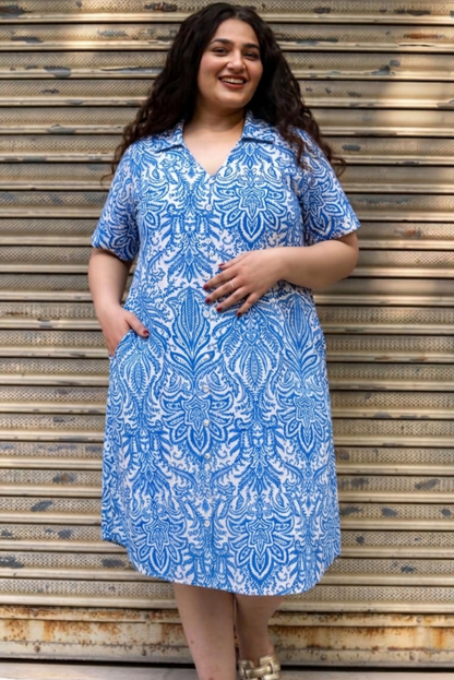Ocean Breeze Collar Dress