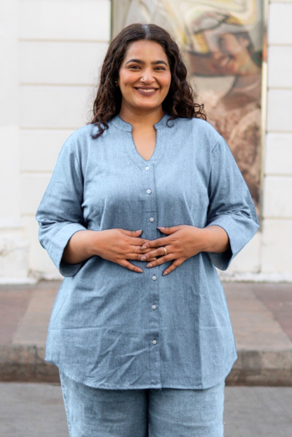 CloudBlue Denim Ease Shirt