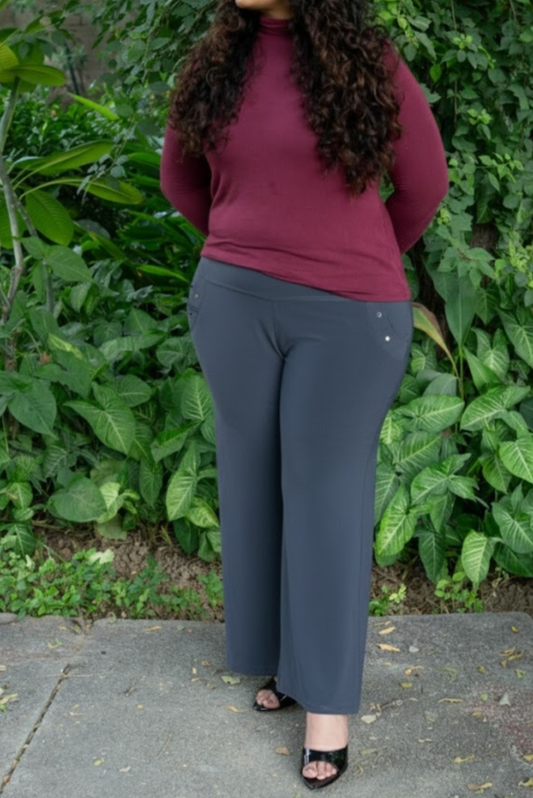 Grey Loose Fleece Pants