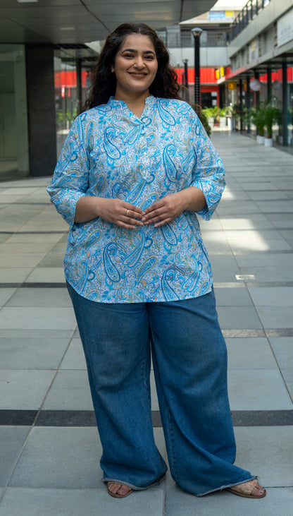 Paisley Charm Kurta Top