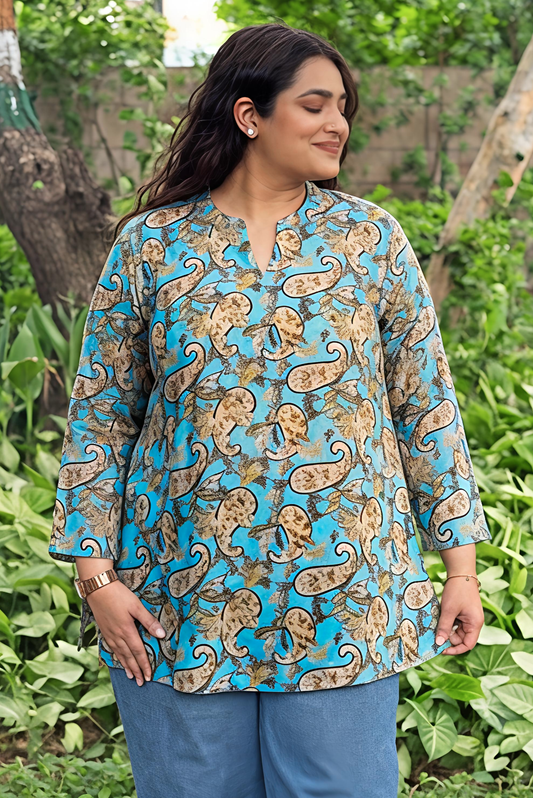 AquaVibe Slit Kurta Top