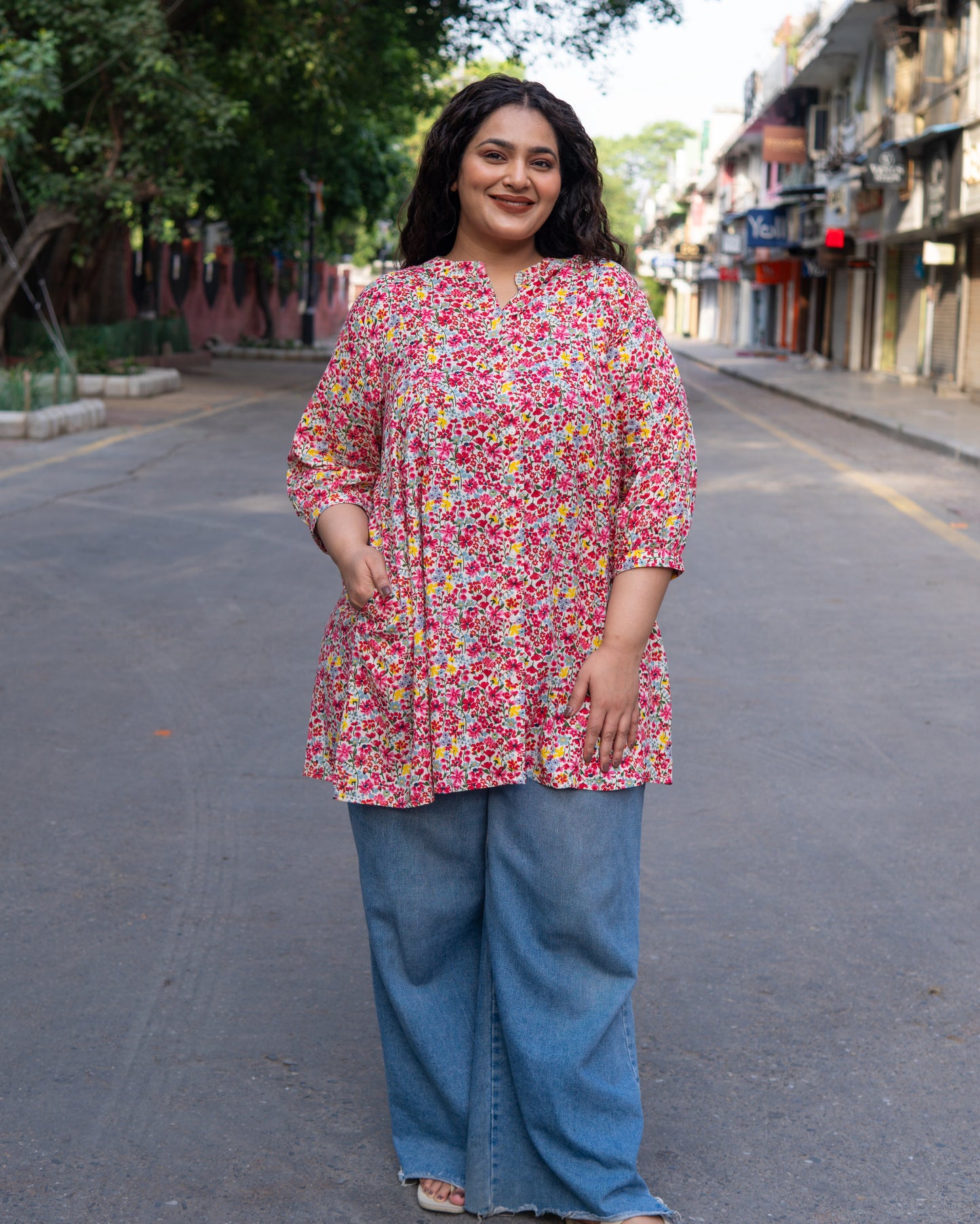 Blush Meadow A-Line Tunic