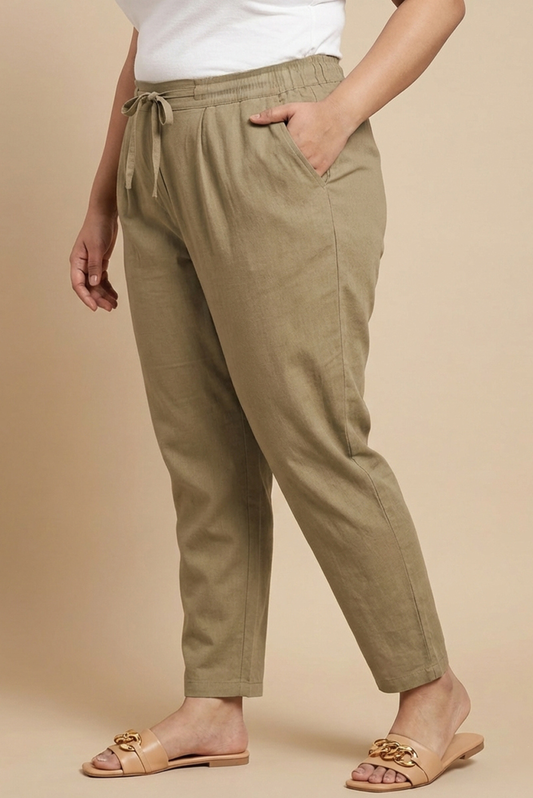 Umber RelaxFit  Cotton Pants