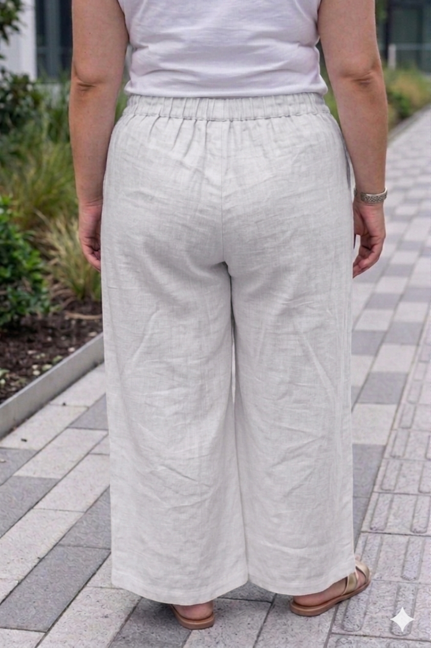 IvoryEase Wide-Leg Palazzo