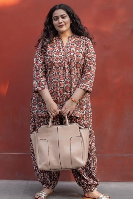Jaipuri Motifs Afgani Co-ord