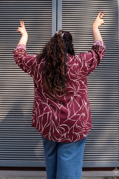 Wine Leaf RelaxFit Shirt