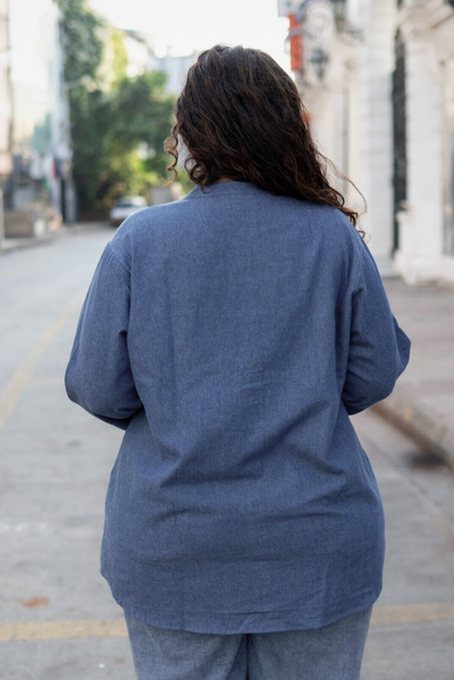 DenimEase  Relaxed Shirt