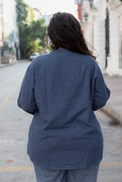 DenimEase  Relaxed Shirt