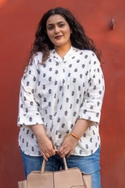 Classic Ivory Kurta Top