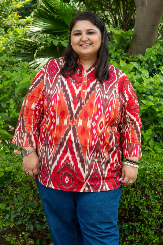 Ikat Radiance Kurta Top