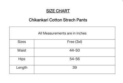 Chikankari Solid Strech Pants