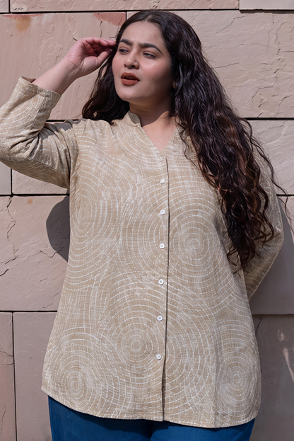 Kantha Print RelaxFit Shirt