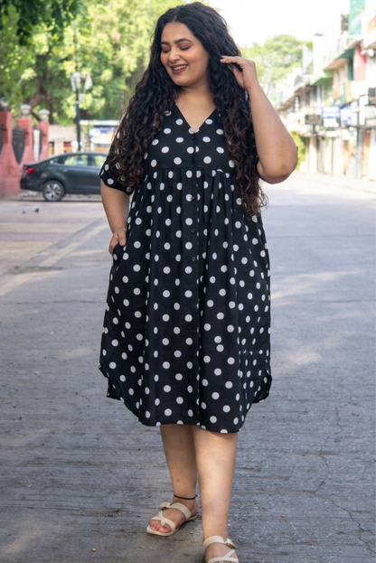 Bella Dot Collar Dress