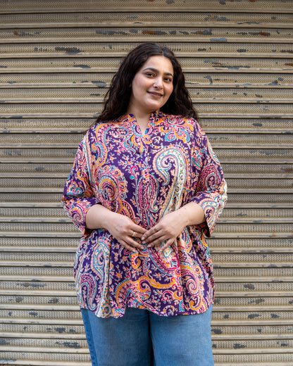 Regal Aura Paisley Kurta Top