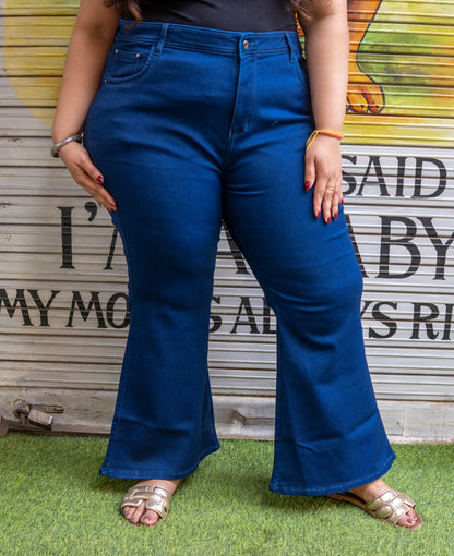 Comfy Denim Flared Jeans
