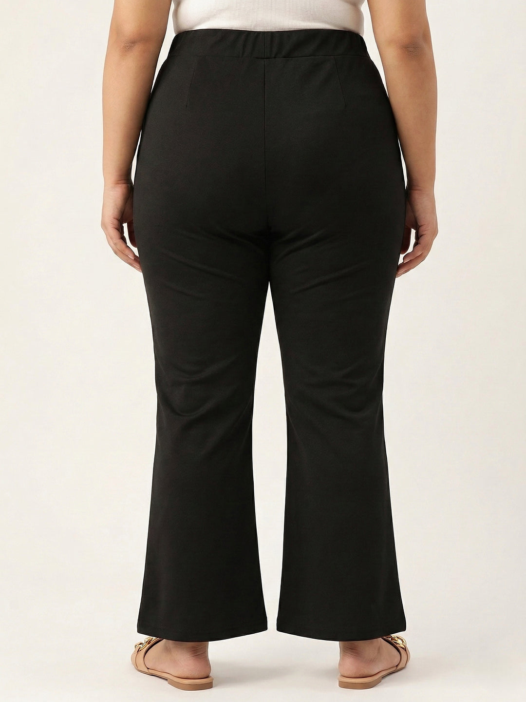 Black CurveEase Flared Pants