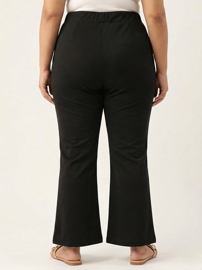 Black CurveEase Flared Pants