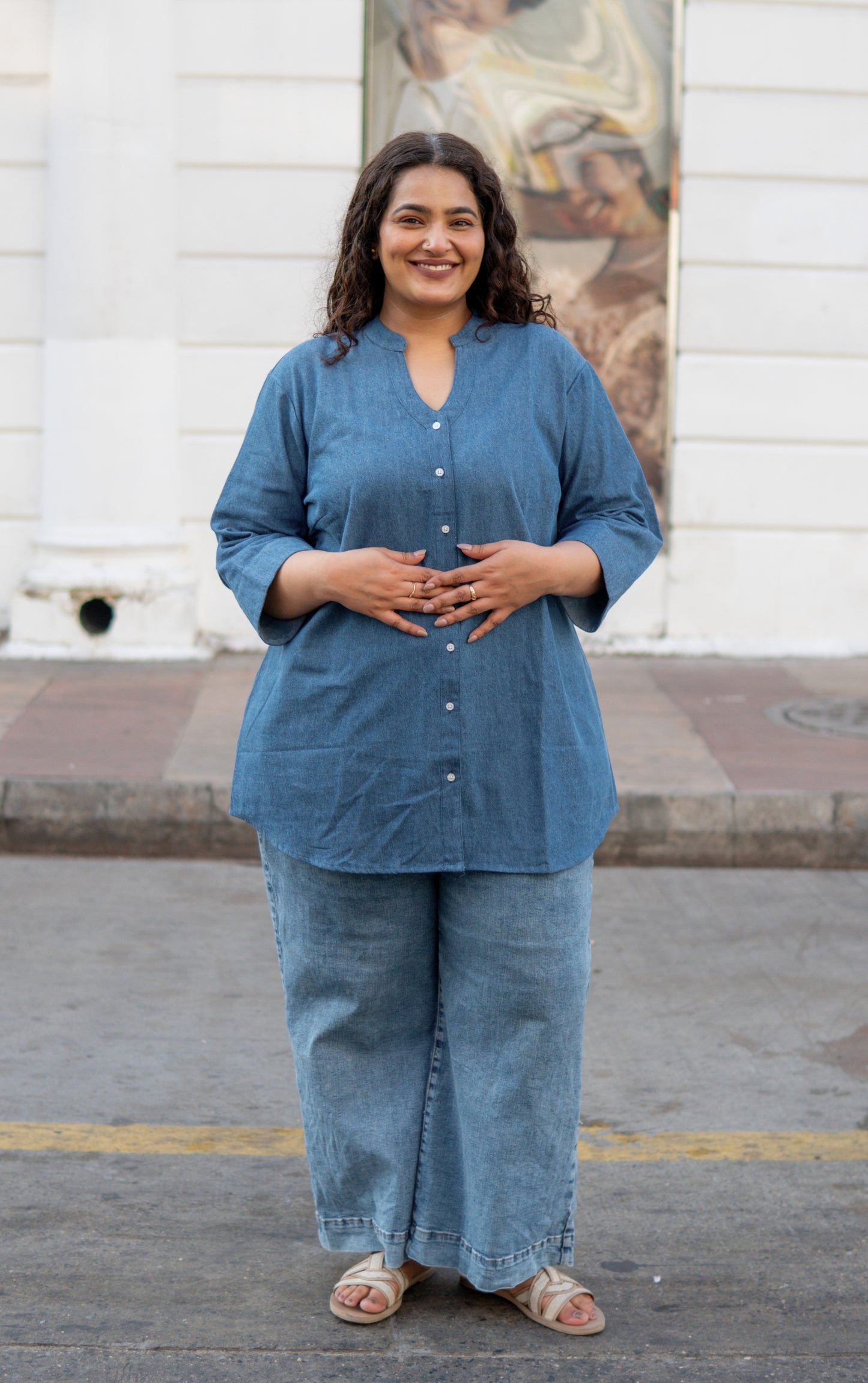 Denim Ease Relaxed Shirt