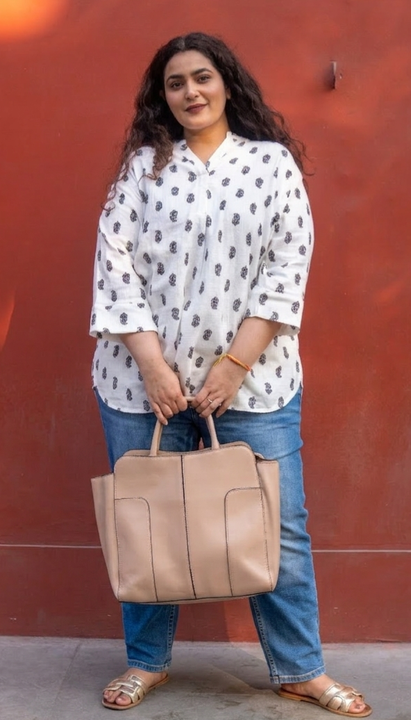 Classic Ivory Kurta Top