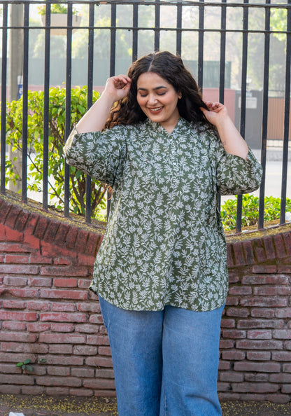 OliveLeaf Grace Kurta Top