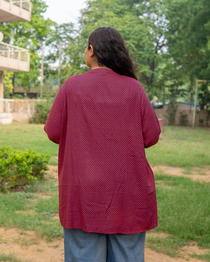 Geometric Print A-Line Tunic