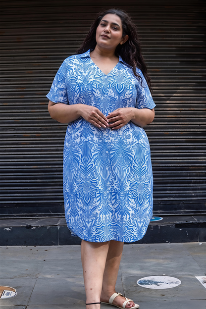 Ocean Breeze Collar Dress