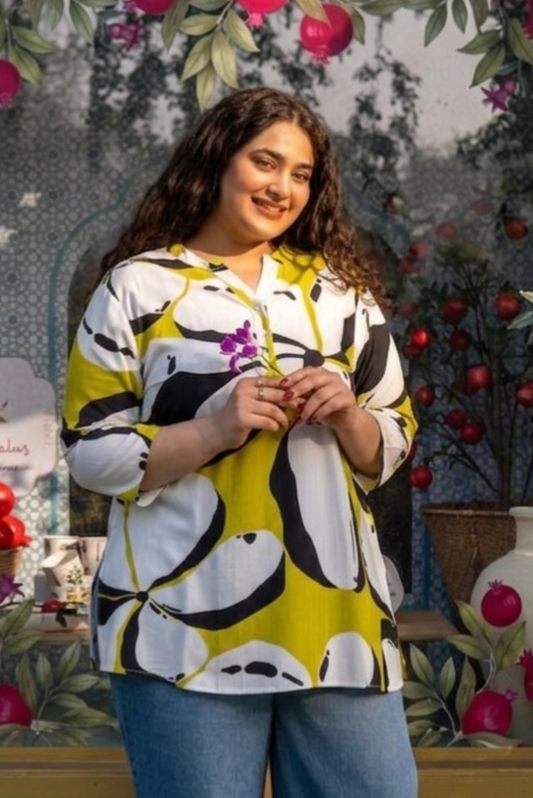 Lime Chic Slit Kurta Top