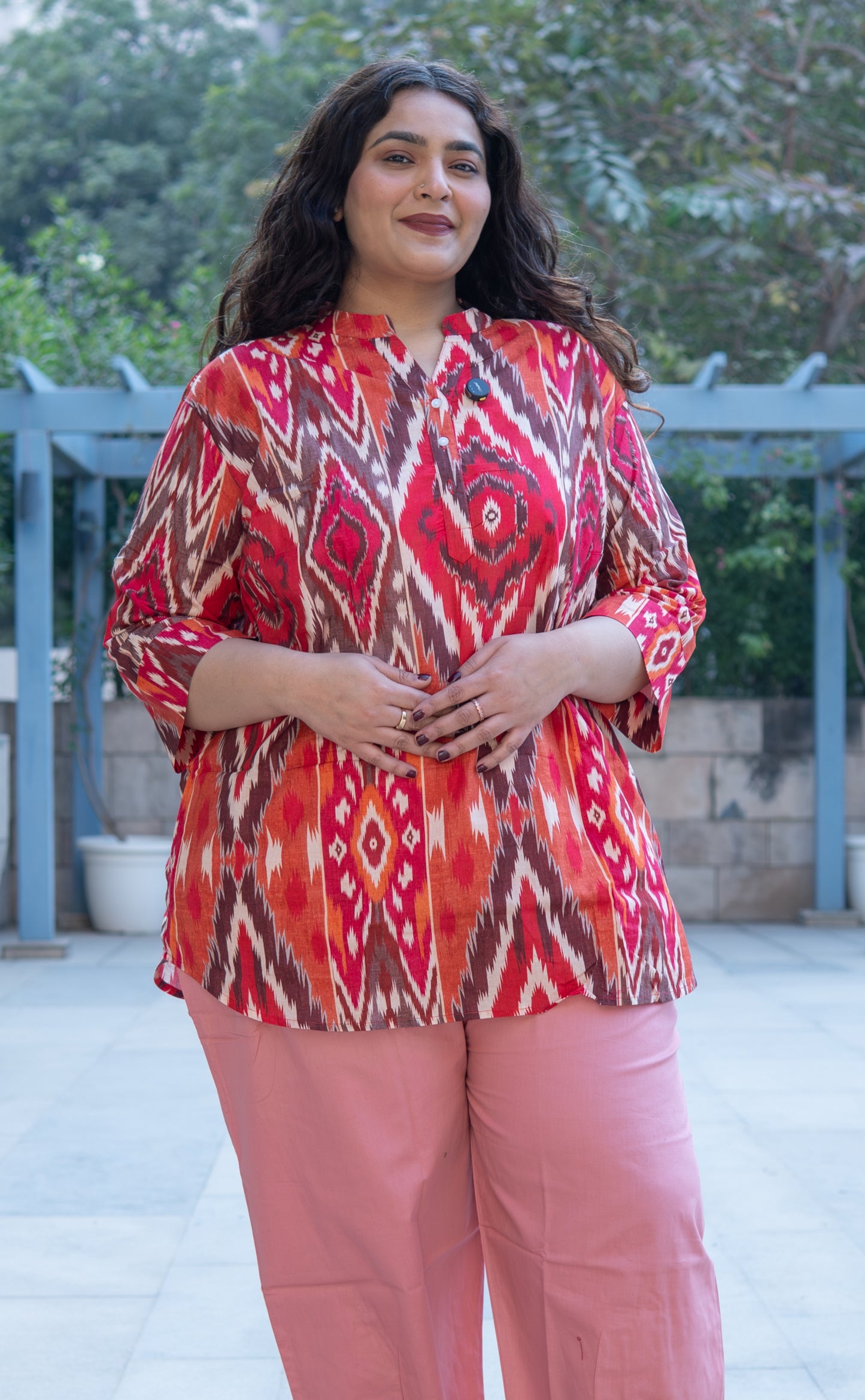 Ruhani Ikat  Kurta Top
